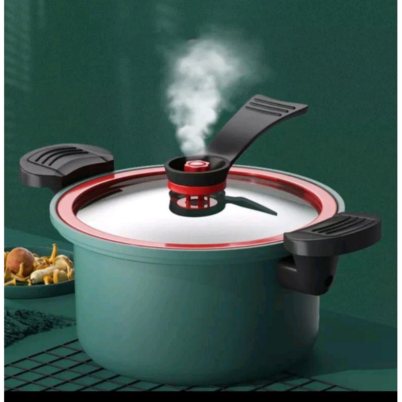 PANCI PRESTO 3,5 LITER TEFLON TOTIPOTENT MICRO PRESSURE COOKER POT ANTI LENGKET