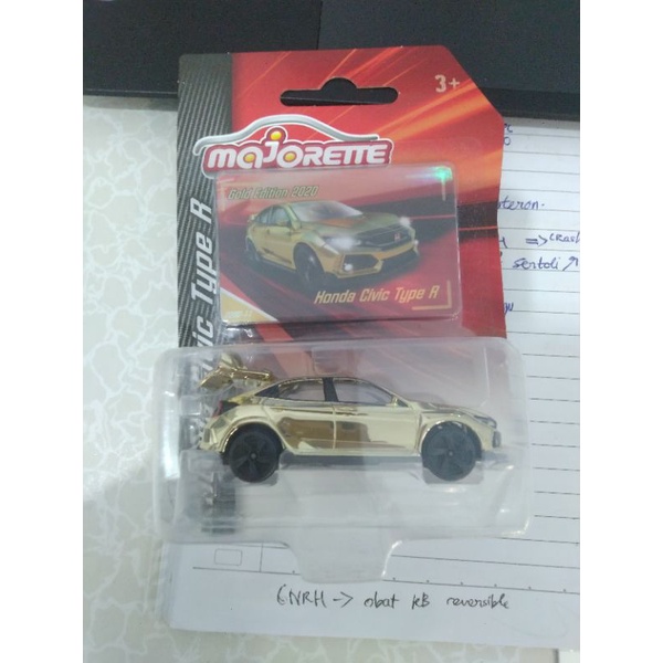 majorette honda civic Type R gold