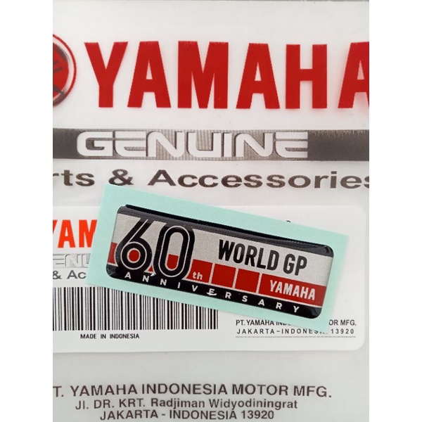 emblem limited edition 60th motogp - emblem yamaha 60th motogp- emblem yamaha 60th aniversary motogp