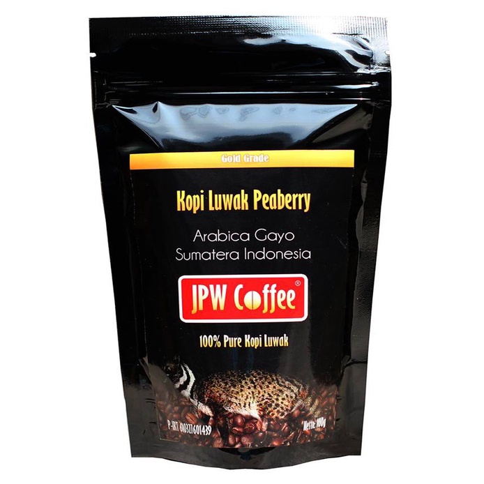 

500gr Luwak Peaberry Gold Grade JPW Coffee Arabica - Specialty Grade Coffee