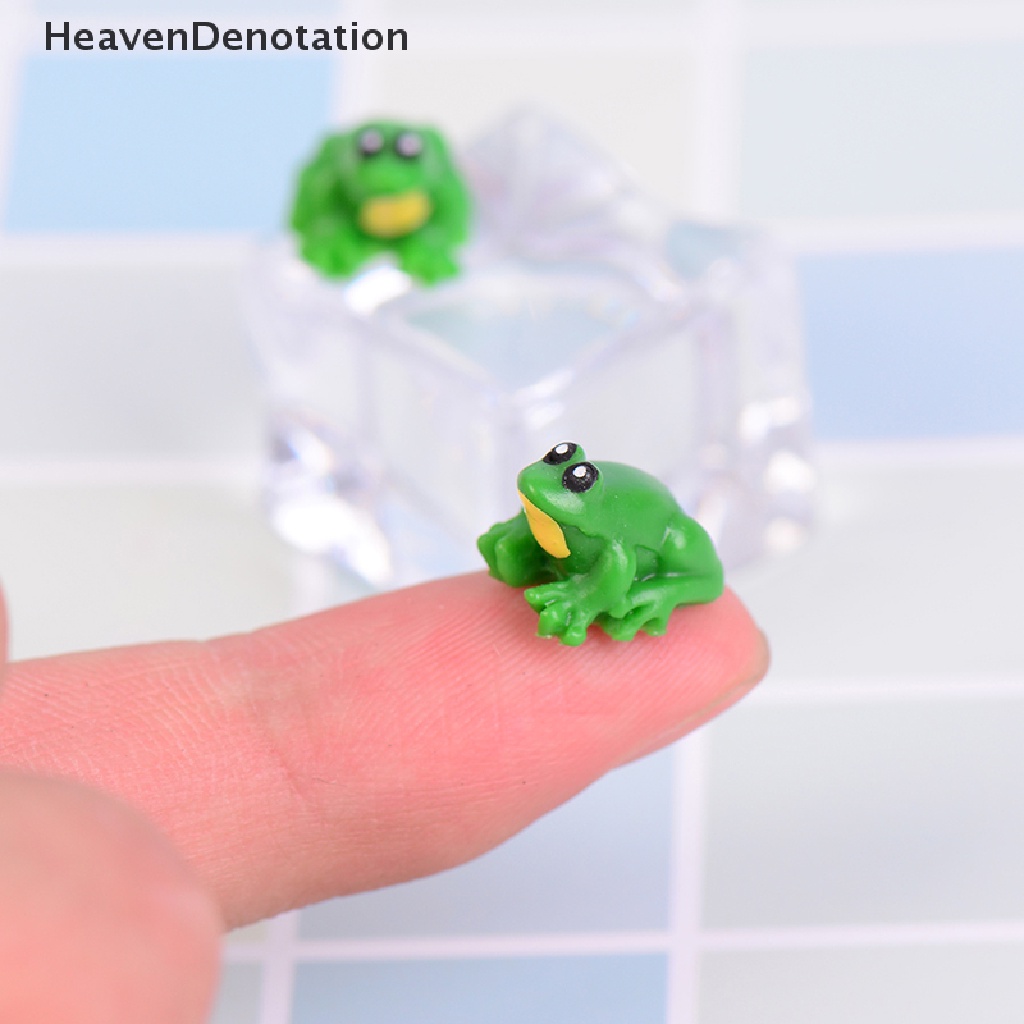 [HeavenDenotation] 2PCS Dollhouse miniature game scene model accessories mini frog