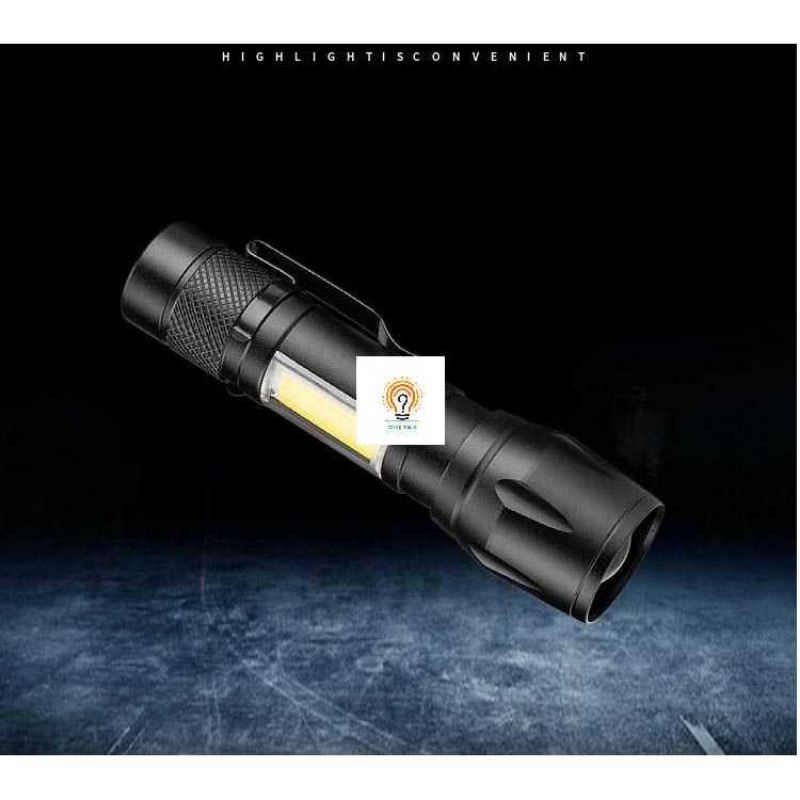 Senter Mini LED COB/Senter Police Pocketman Led Flashlight