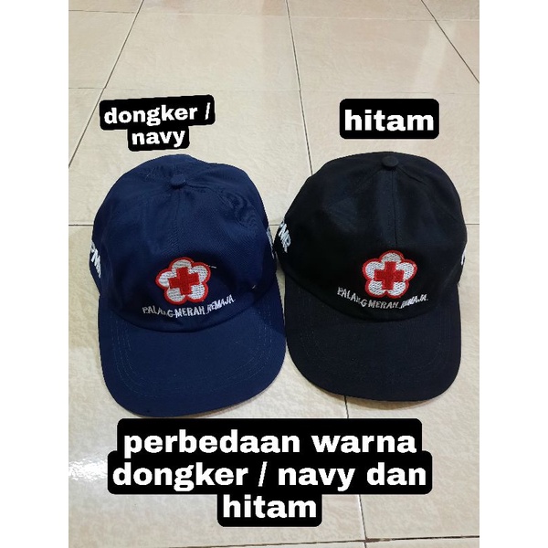 topi PMR hitam wira / madya