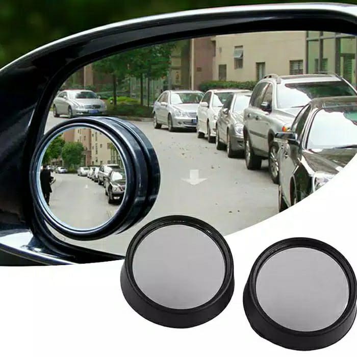 Spion Tambahan 2pcs Blind Spot Mirror Cembung putaran 360°