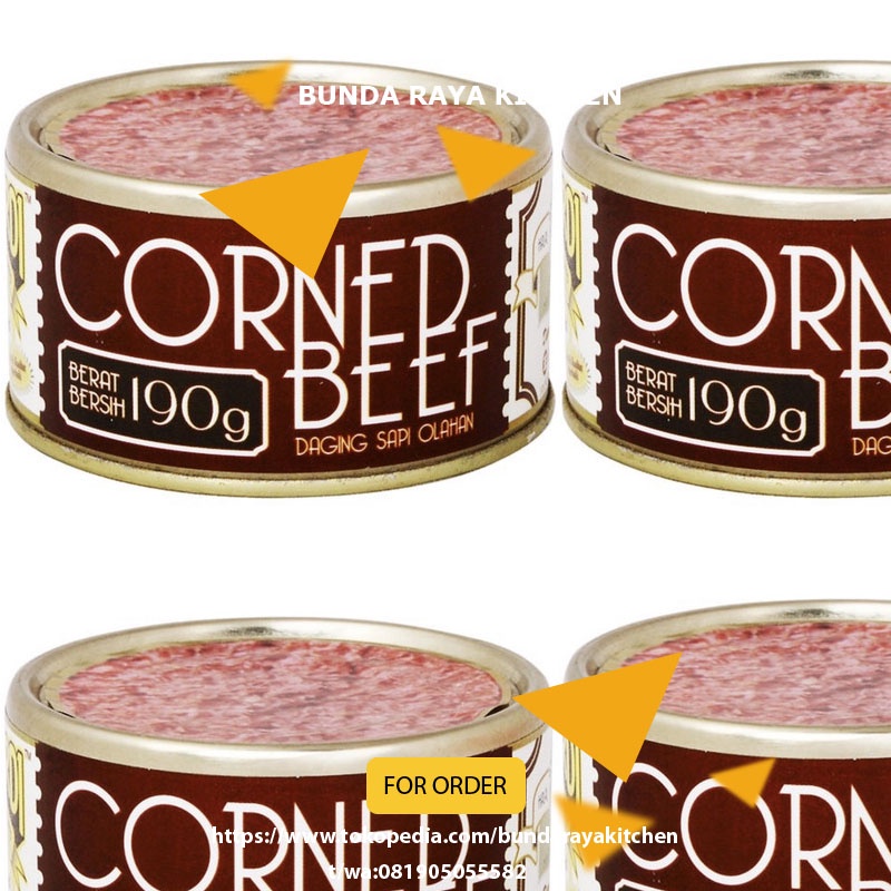 

Premium BERNARDI - KORNET DAGING SAPI / BEEF / 190gr / Enak!!!!