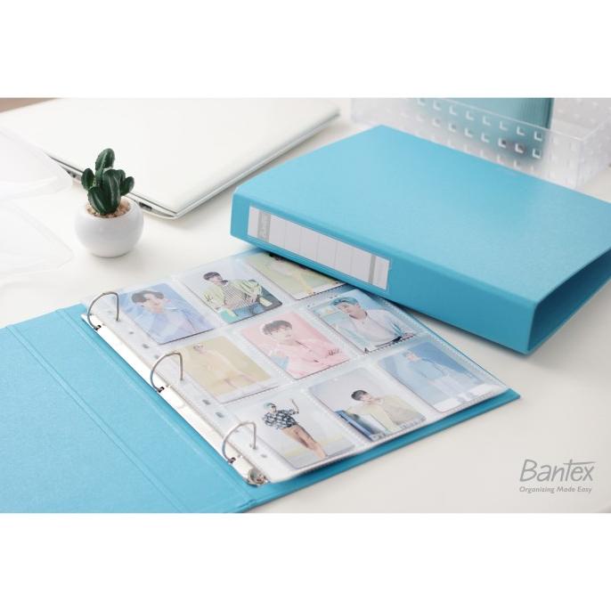 

Bantex Photocard Album A4 3 Ring Binder Bubble Gum Color Blue 8322P