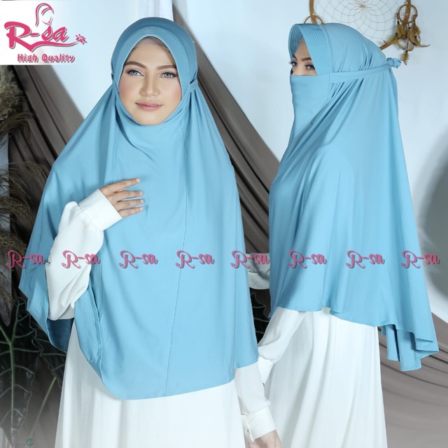 Hijab Bergo Masker R-Sa