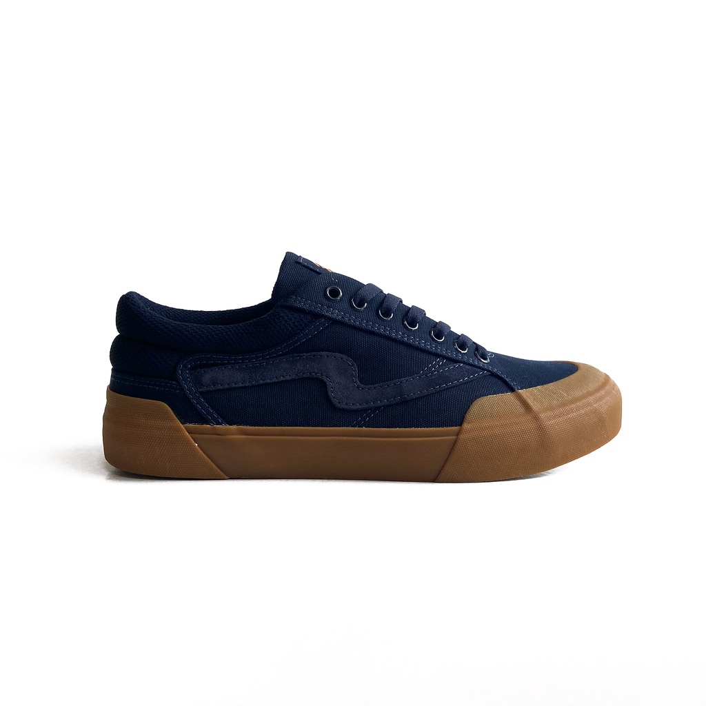 Patrobas Cloud Low Navy Gum Original Sepatu Petrobas Biru Gum