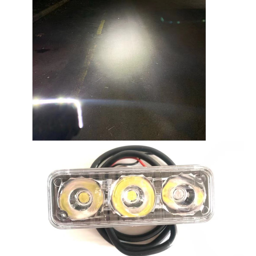 Lampu Tembak Sorot E03 RTD Cree 3 Mata LED