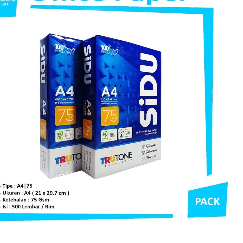 

Koleksi Terbaru SINAR DUNIA / SIDU A4 75gram / Paper Print / Kertas Fotokopi [ RIM ]**