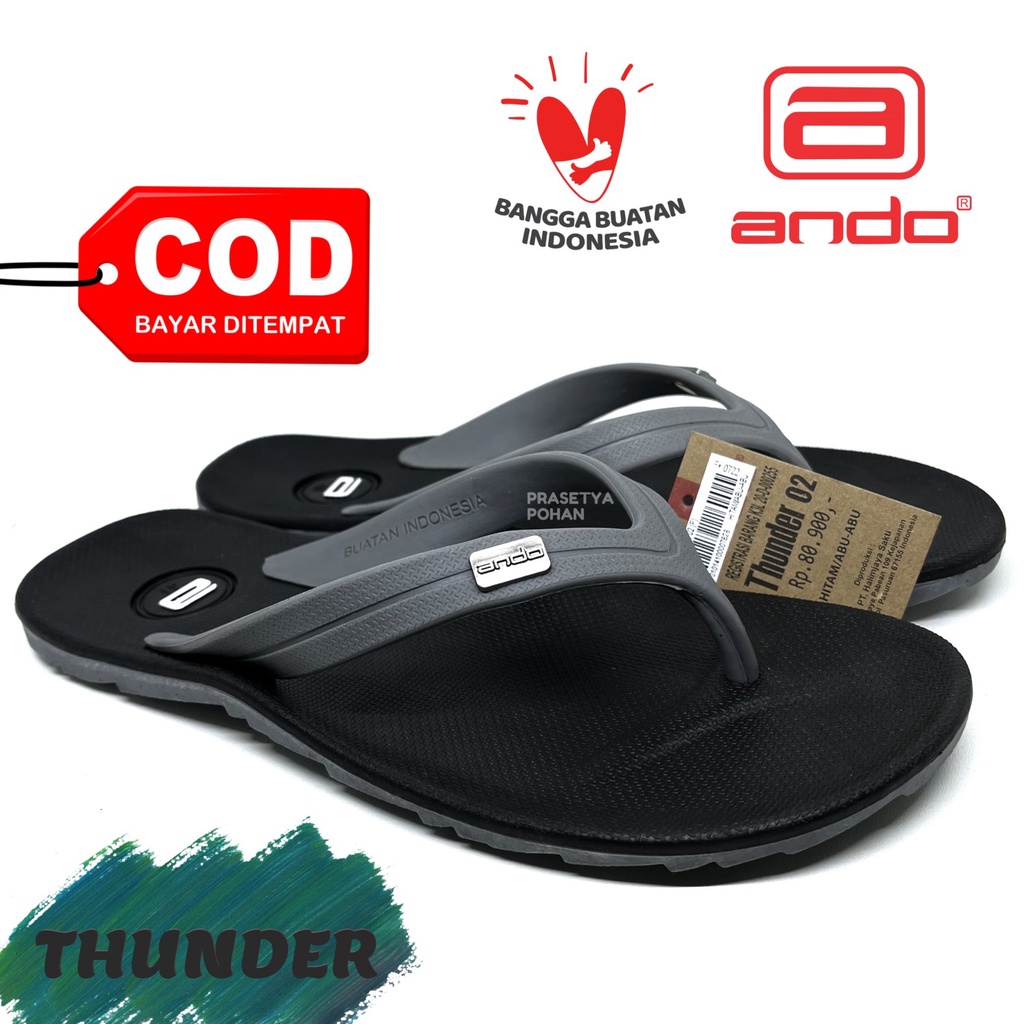 Sandal Pria Ando Original Super Lentur dan Awet - Sendal Ando Pria Premium