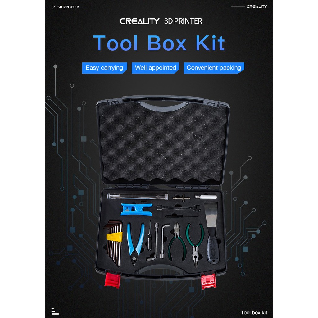 Creality Complete Tool Box Kit for 3D Printer Maintenance