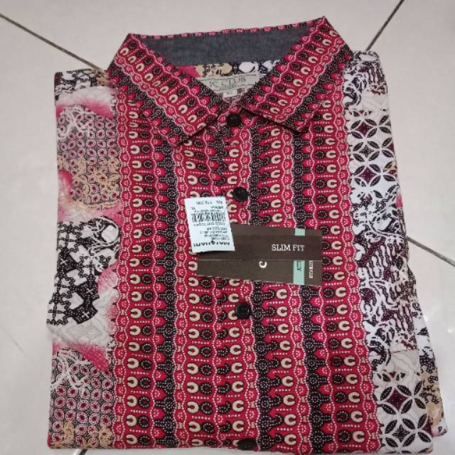 Kemeja batik merk cole size xl