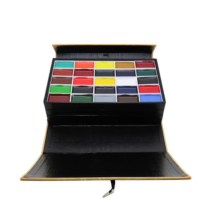 11187100 Kissho Gansai Sumi-e Watercolor Paint Pan Set 100 color