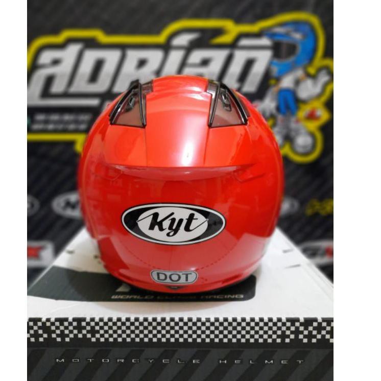 O69B HELM KYT DJ MARU RED FIRE ORIGINAL HELM KYT DJMARU MERAH FERRARI HELM TOURING KYT DJMARU MERAH