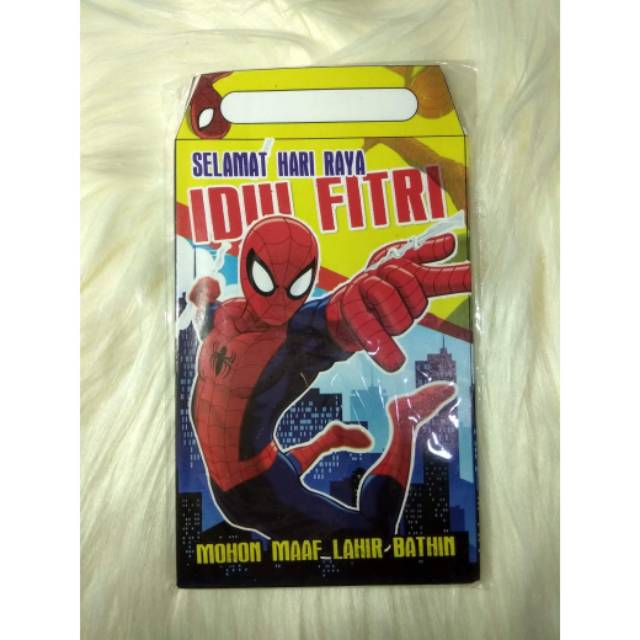 

Amplop lebaran 2024 motif new Spiderman uk sedang
