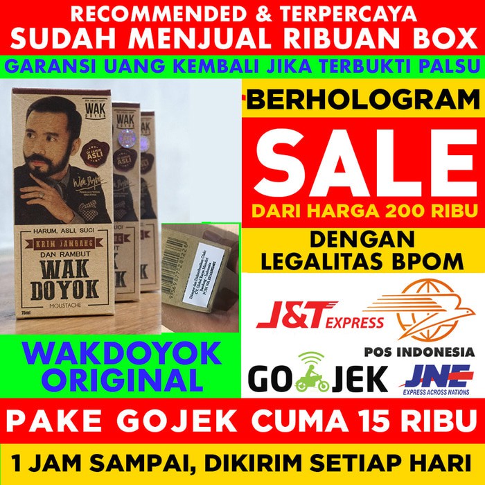 KRIM PENUMBUH RAMBUT DAN JAMBANG KRIM WAK DOYOK ORIGINAL