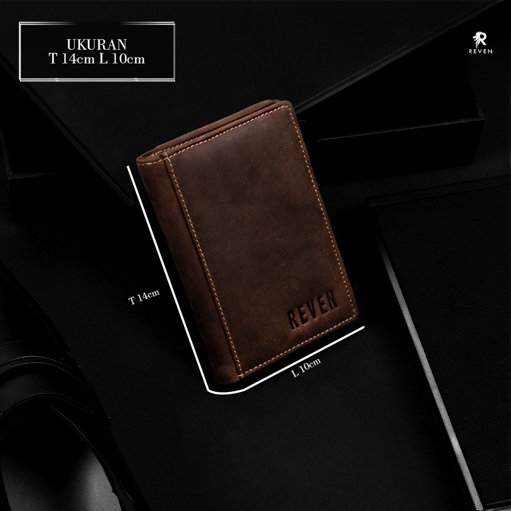 REVEN LEATHER - Dompet Pria Full Kulit Asli Reven Glory Wallet Terbaru