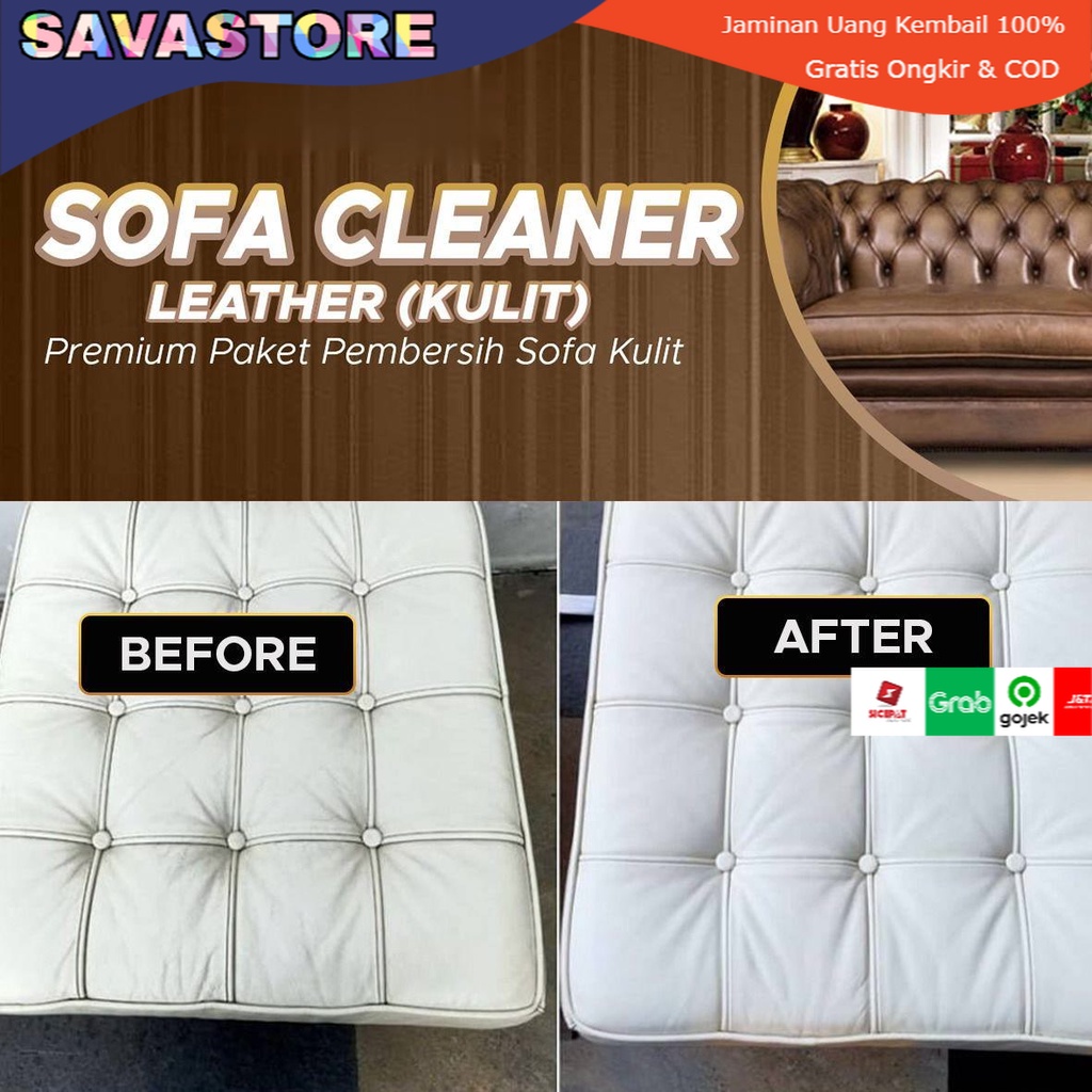 SPRAY CAIRAN PEMBERSIH AMPUH SOFA KULIT - SOFA LEATHER CLEANER PACK PREMIUM WATERLESS