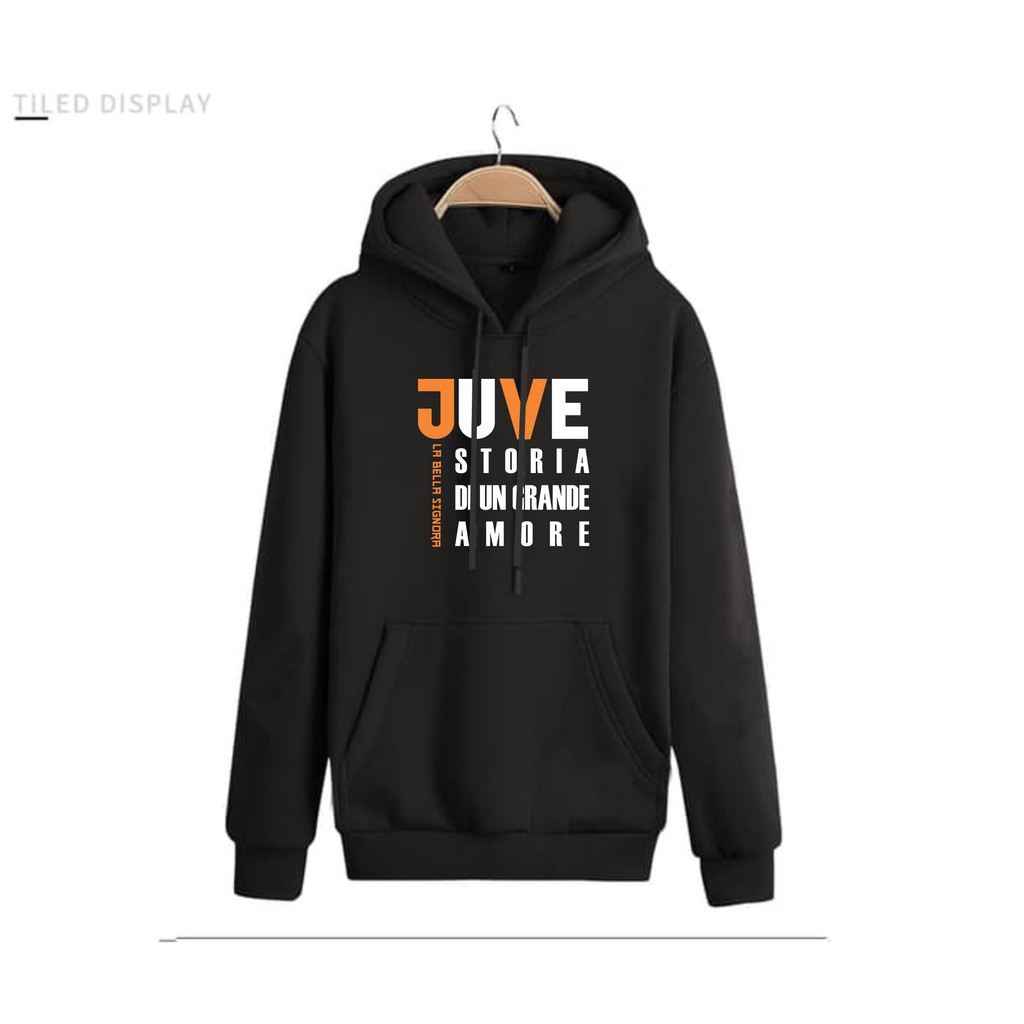 Jaket Hoodie Distro Bola Juve Storia Keren Jumbo Size S-5XL Fleece Unisex Terlaris Terbaru