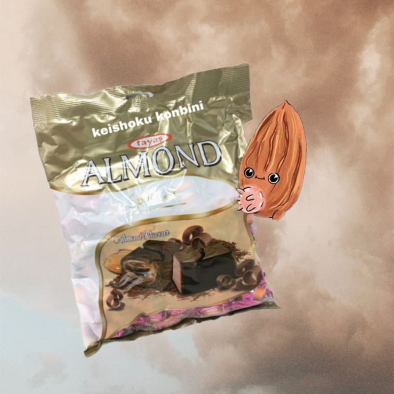 Tayas Almond Chocolate / snack turki / coklat turki / camilan impor / camilan / snack / coklat / cok