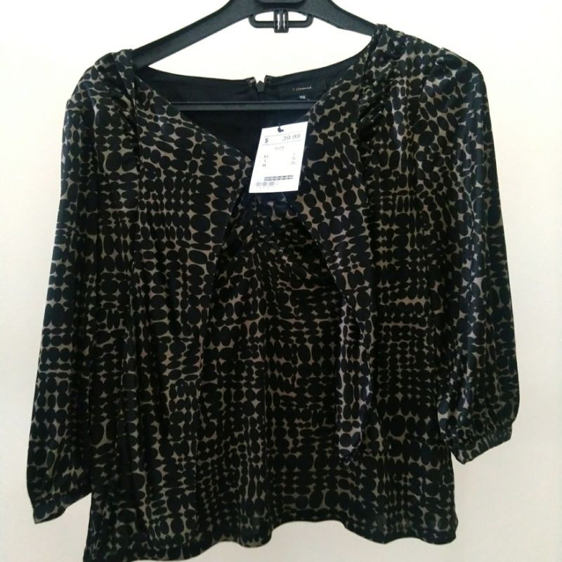 BAJU CASUAL WANITA HITAM LENGAN PANJANG