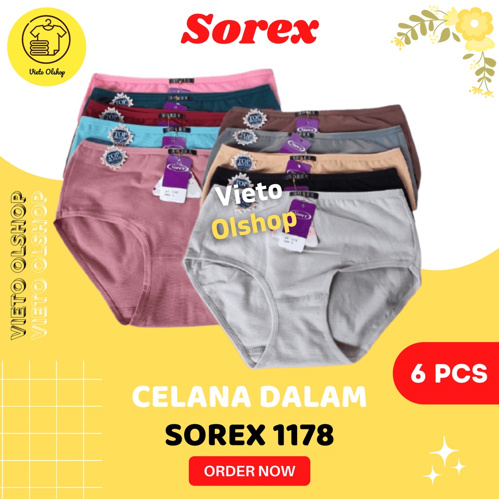 CD Sorek 1178 Maxi Lusinan Celana Dalam Wanita Dewasa Sorek Isi 6 / Underwear Daleman Cewek Super So