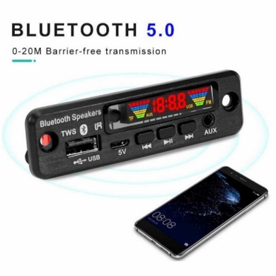 Kit Modul MP3 Player Bluetooth 5.0 TWS USB Radio Remote