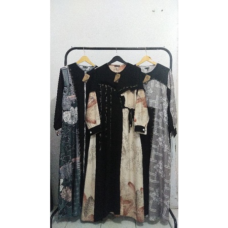 Gamis zhafira style jetblack