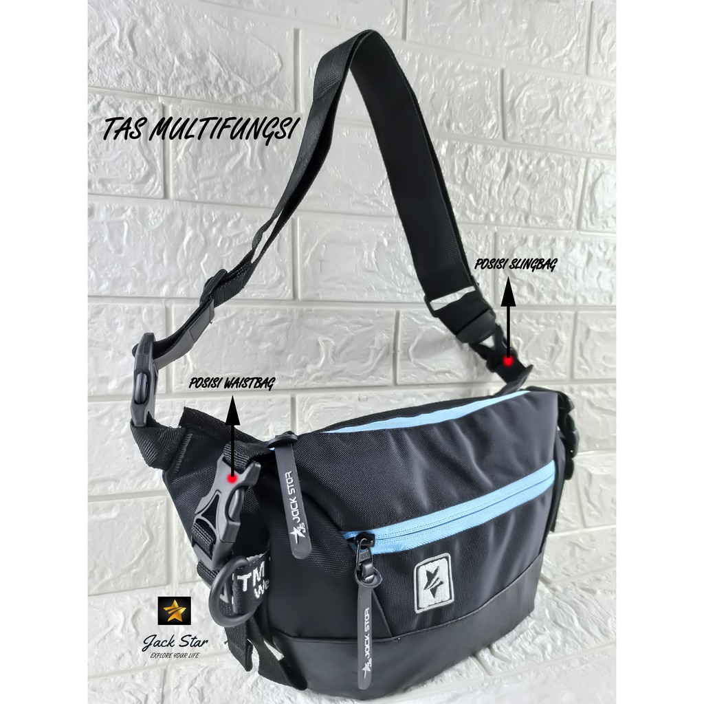 Tas Slempang Pria Sling Bag Waistbag Pria Tas Pinggang Waistbag Multifungsi Tas Selempang Terlaris Termurah