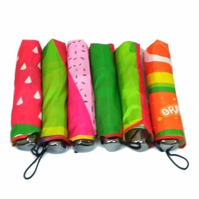 BARU PAYUNG MOTIF BUAH / PAYUNG LIPAT MOTIF BUAH / PAYUNG BUAH MOTIF 3D