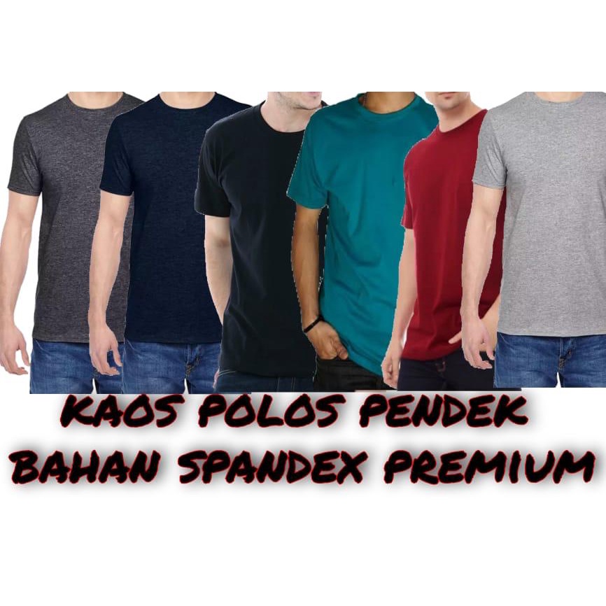 Kaospolos - Kaos polos matt spandek lengan pendek atasan baju kaos seragam pria wanita t shirt Oversize M L XL