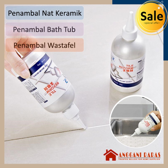 Pengisi Celah Ubin Nat Keramik Anti Retak Lantai Wastafel Bathtub Kamar Mandi Anti Jamur Anti Bocor Tile Reform Gap Sealer 280ml