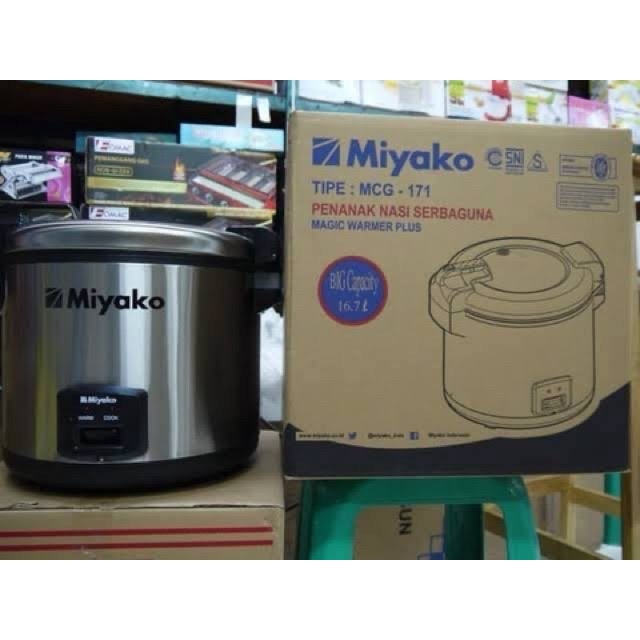 MAGIC COM RICE COOKER MIYAKO MCG171 MCG 171 16,7L 16,7 LITER  JUMBO PENANAK NASI