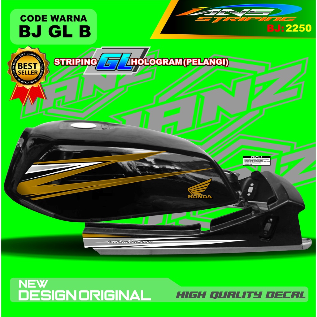 STRIPING GL PRO TERBARU / STIKER MOTOR GL TERMURAH / STRIPING MOTOR GL 100