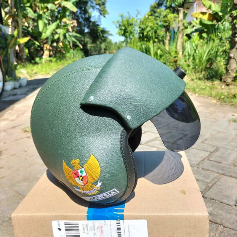 HELM BOGO RETRO PILOT GARUDA INDONESIA