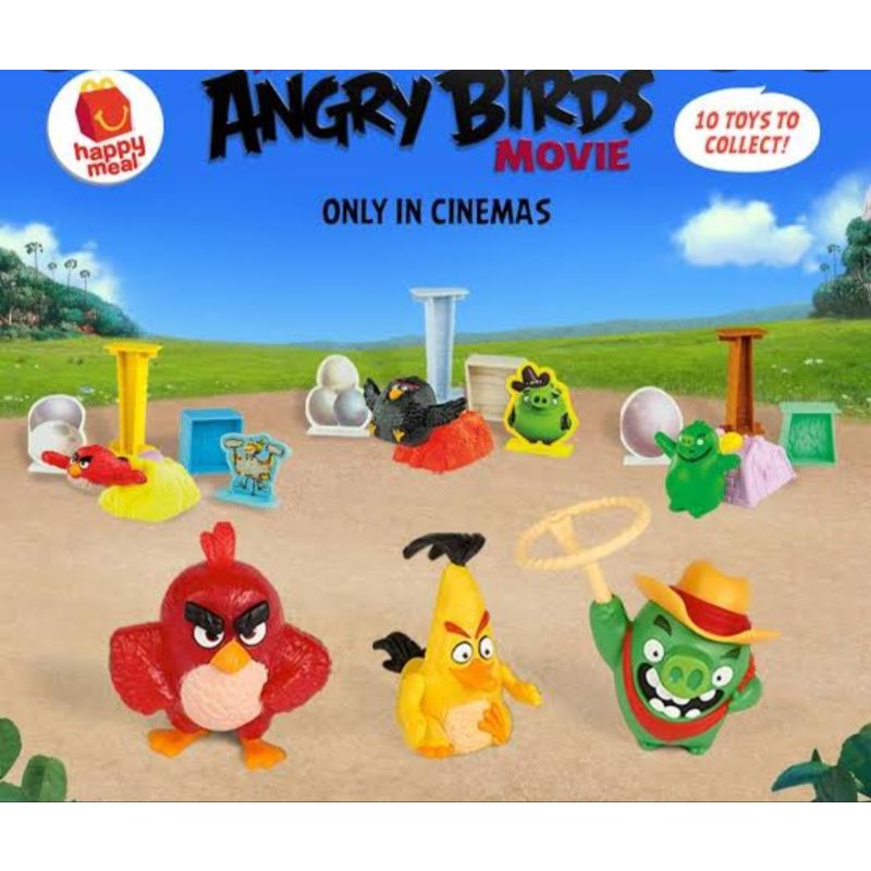 FIGURE ANGRY BIRDS MAINAN MCD ANGRYBIRD HAPPY MEAL