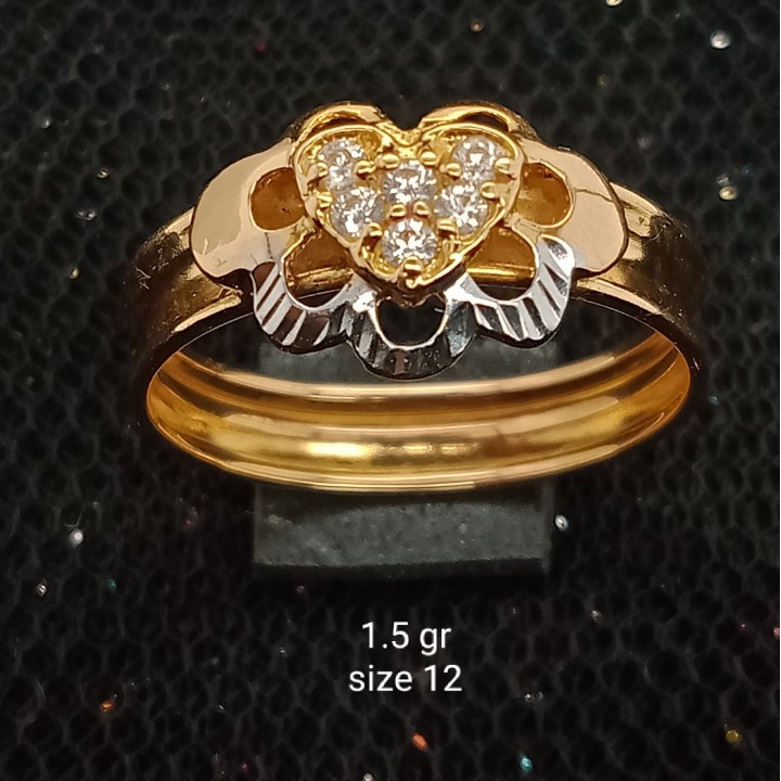 Cincin Emas 17 K - 1.5 gr Kadar 750 - 2489