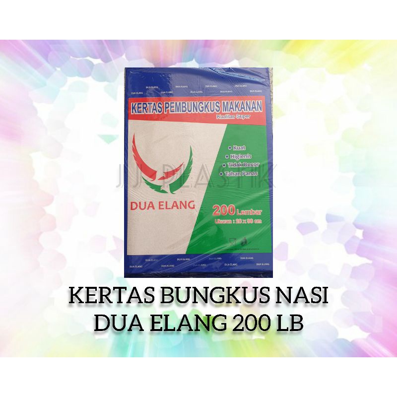 Kertas Bungkus Nasi Dua Elang