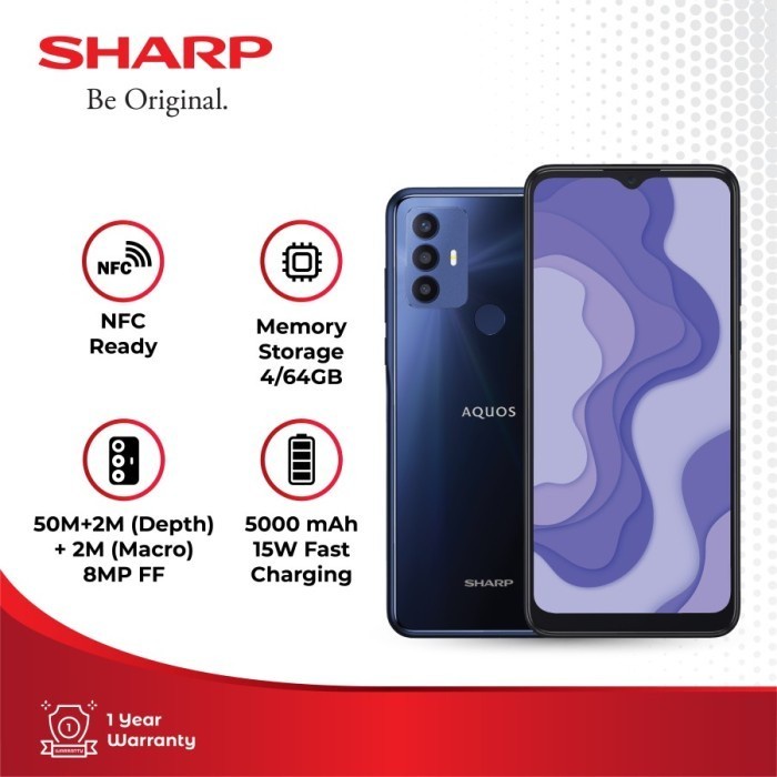 Sharp AQUOS V6+ 4/64 GB Garansi Resmi