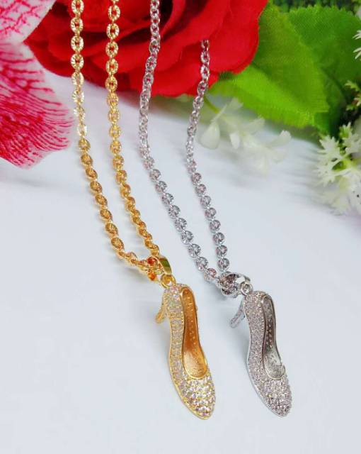 Kalung xuping dan Liontin tumit tinggi