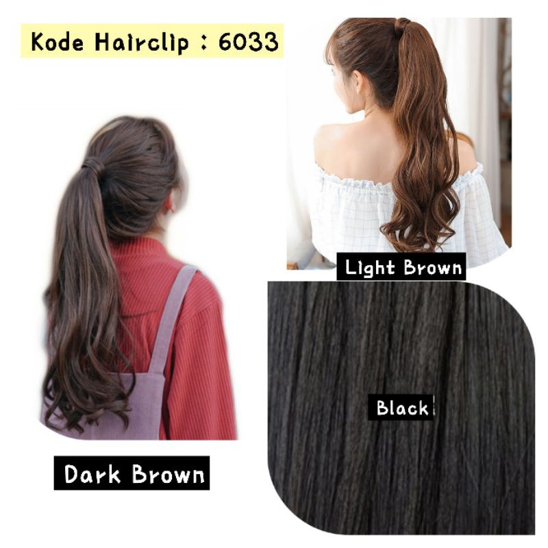 Hairclip Wanita Curly / Ponytail Curly / Hairclip Keriting Gantung Natural / Hairclip Panjang Wanita