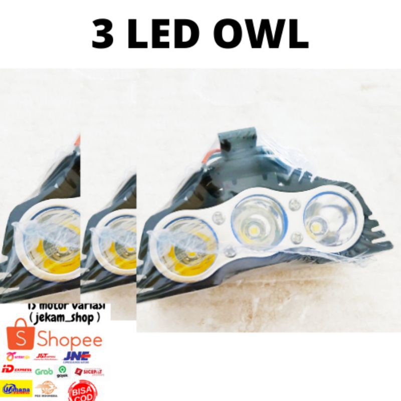 lampu sorot lampu tembak Led variasi universal all motor dan mobil owl