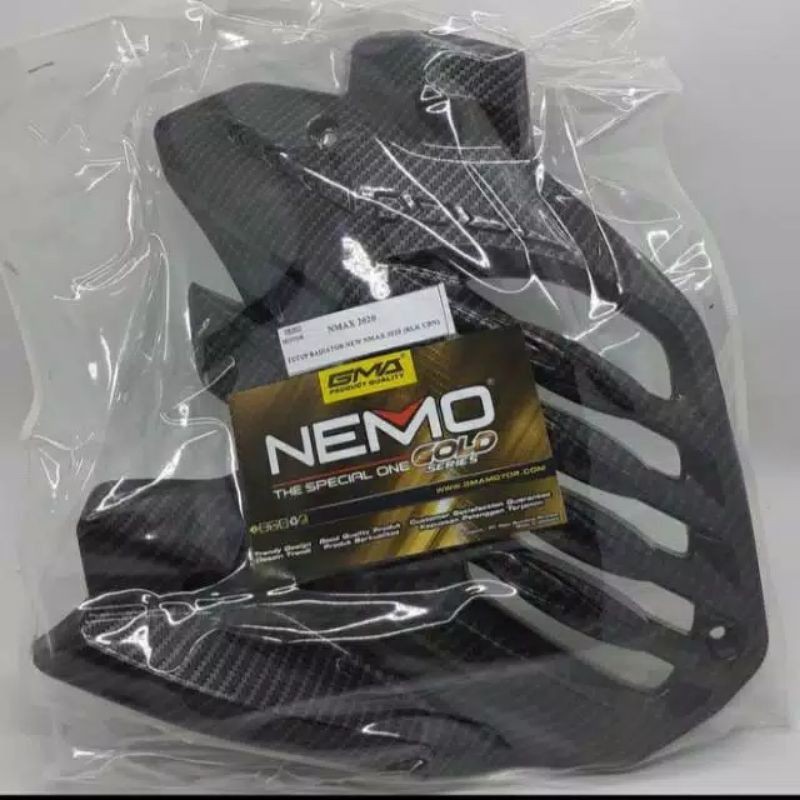 Cover Tutup Radiator Carbon All New Nmax Nemo / Pelindung Tameng Radiator Nmax New 2020