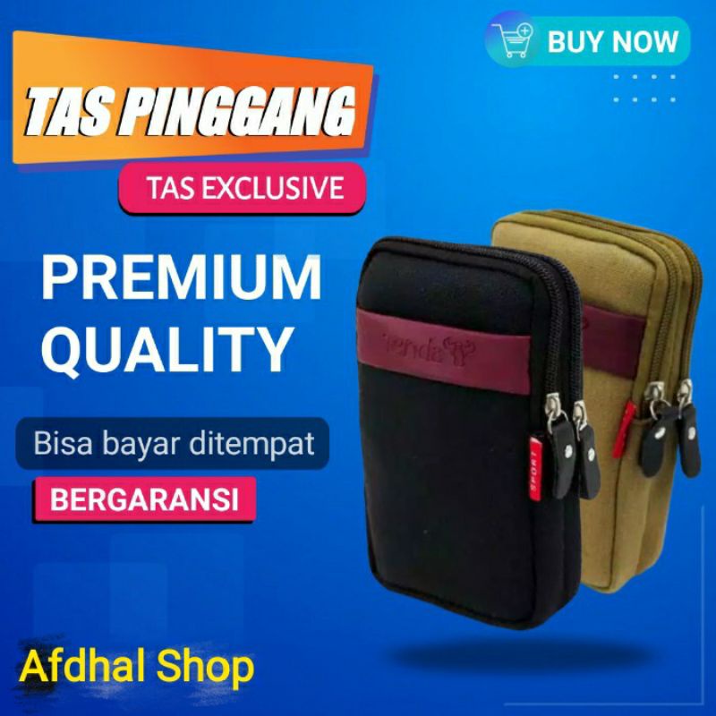 promo akhir 2020 Tas Pinggang hp Pria tas Hp Bahan Kanvas tempat hp untuk dipinggang
