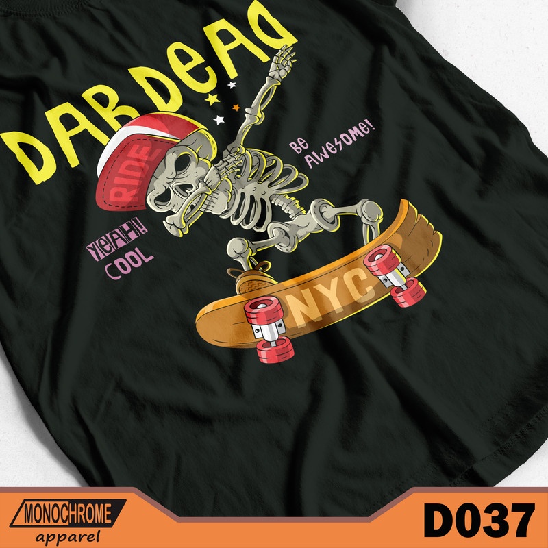 D037 Kaos Baju Distro Pria Skate Skater Skaters Skateboard