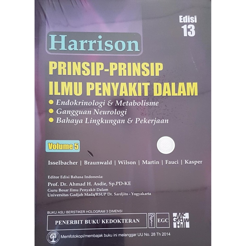 Harrison Prinsip Prinsip Ilmu Penyakit Dalam Jilid 5 Edisi 13 - ORIGINAL