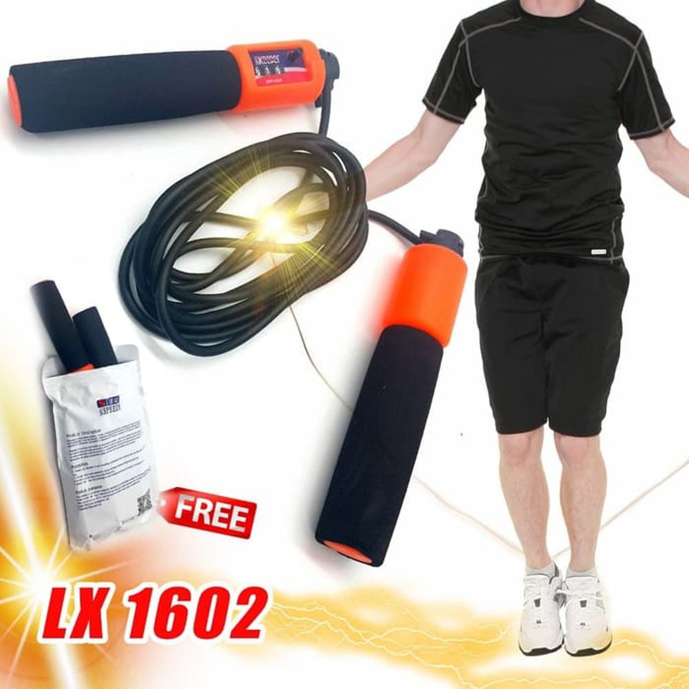 Jump Skipping Rope Soft Handle Counter Tali Skiping Automatis / lompat tali / alat lompat / skipping / SKIIPING PREMIUM / SKIPPING BEARING / SKIPPING TALI 3 METER