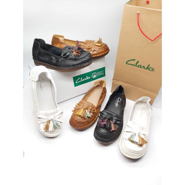 SEPATU KULIT  WANITA CLARKS RG-066 flatshoes