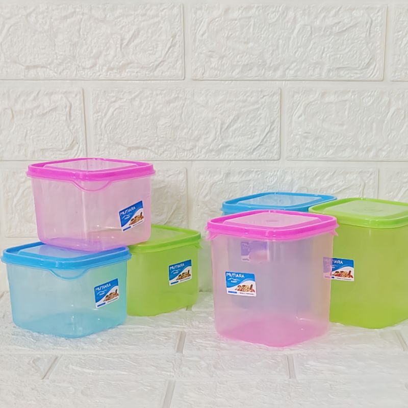 Toples Kotak Kecil / Toples Kmp Mutiara / Toples Plastik - Food Grade